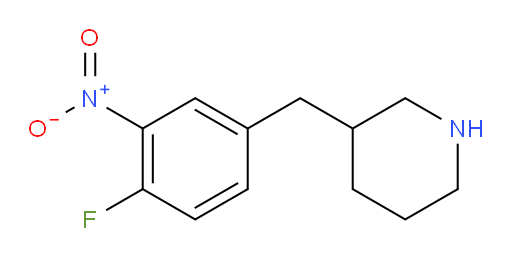 3-[(4-fluoro-3-nitrophenyl)methyl]piperidine