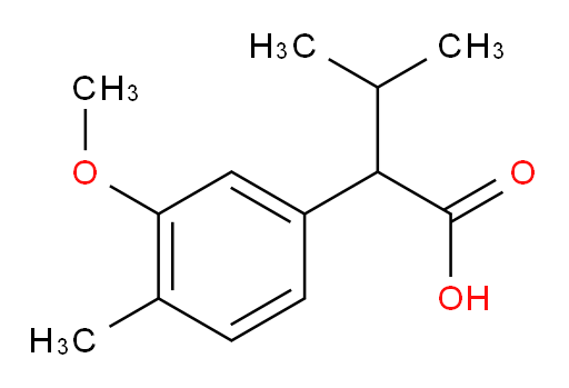 2-(3-methoxy-4-methylphenyl)-3-methylbutanoic acid