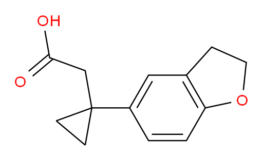 2-[1-(2,3-dihydro-1-benzofuran-5-yl)cyclopropyl]acetic acid