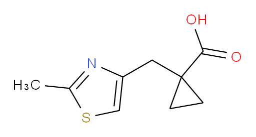 1-[(2-methyl-1,3-thiazol-4-yl)methyl]cyclopropane-1-carboxylic acid