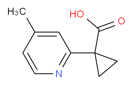 1-(4-methylpyridin-2-yl)cyclopropane-1-carboxylic acid