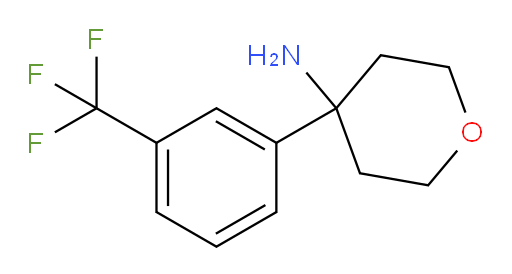 4-[3-(trifluoromethyl)phenyl]oxan-4-amine
