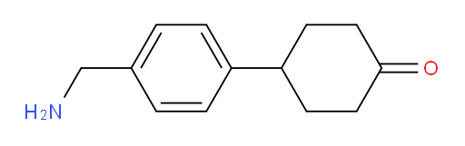 4-[4-(aminomethyl)phenyl]cyclohexan-1-one
