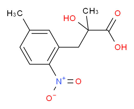 2-hydroxy-2-methyl-3-(5-methyl-2-nitrophenyl)propanoic acid