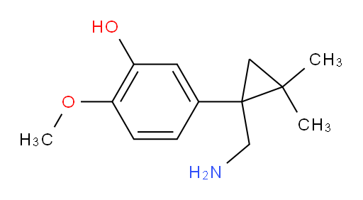 5-[1-(aminomethyl)-2,2-dimethylcyclopropyl]-2-methoxyphenol