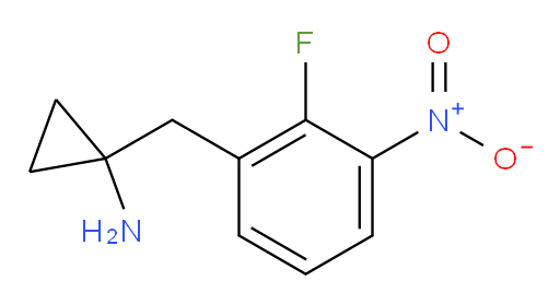 1-[(2-fluoro-3-nitrophenyl)methyl]cyclopropan-1-amine