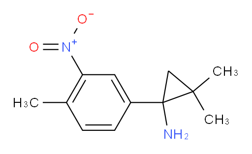 2,2-dimethyl-1-(4-methyl-3-nitrophenyl)cyclopropan-1-amine