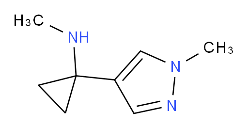 N-methyl-1-(1-methyl-1H-pyrazol-4-yl)cyclopropan-1-amine
