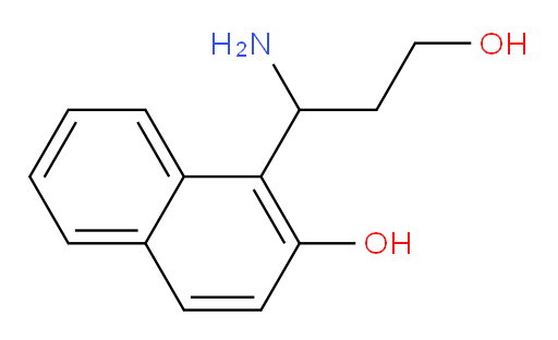 1-(1-amino-3-hydroxypropyl)naphthalen-2-ol