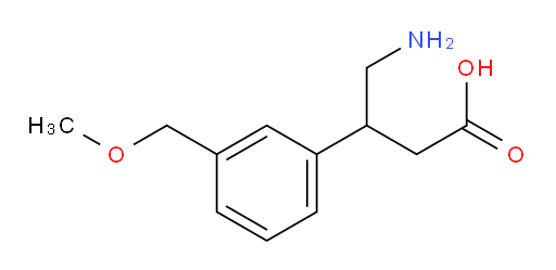 4-amino-3-[3-(methoxymethyl)phenyl]butanoic acid