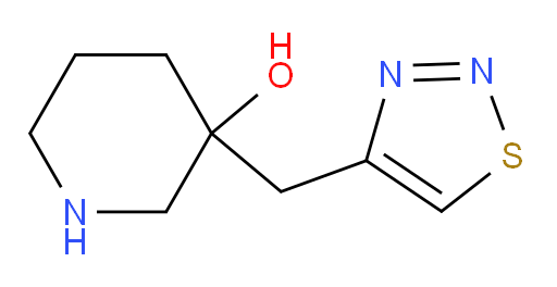 3-[(1,2,3-thiadiazol-4-yl)methyl]piperidin-3-ol