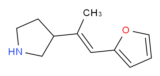 3-[1-(furan-2-yl)prop-1-en-2-yl]pyrrolidine