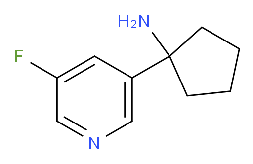 1-(5-fluoropyridin-3-yl)cyclopentan-1-amine