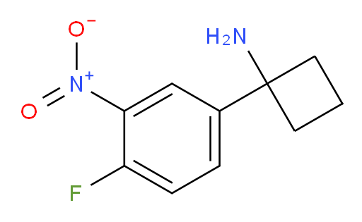 1-(4-fluoro-3-nitrophenyl)cyclobutan-1-amine