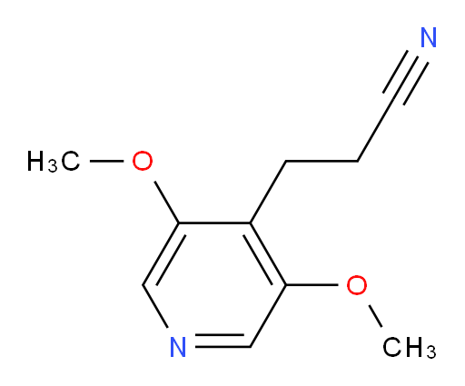 3-(3,5-dimethoxypyridin-4-yl)propanenitrile