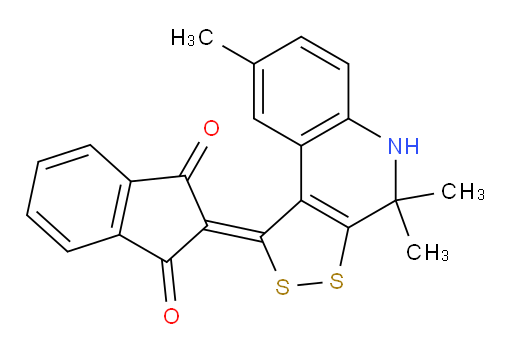 2-{4,4,8-trimethyl-1H,4H,5H-[1,2]dithiolo[3,4-c]quinolin-1-ylidene}-2,3-dihydro-1H-indene-1,3-dione