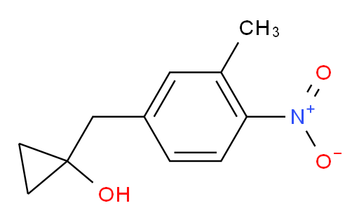 1-[(3-methyl-4-nitrophenyl)methyl]cyclopropan-1-ol