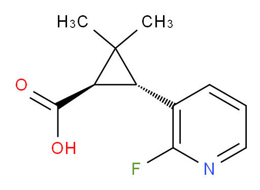 rac-(1R,3R)-3-(2-fluoropyridin-3-yl)-2,2-dimethylcyclopropane-1-carboxylic acid