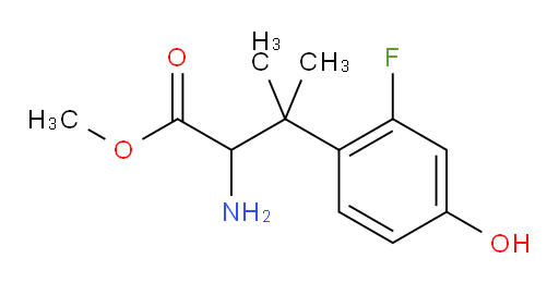 methyl 2-amino-3-(2-fluoro-4-hydroxyphenyl)-3-methylbutanoate