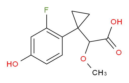 2-[1-(2-fluoro-4-hydroxyphenyl)cyclopropyl]-2-methoxyacetic acid