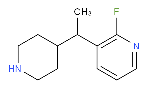 2-fluoro-3-[1-(piperidin-4-yl)ethyl]pyridine