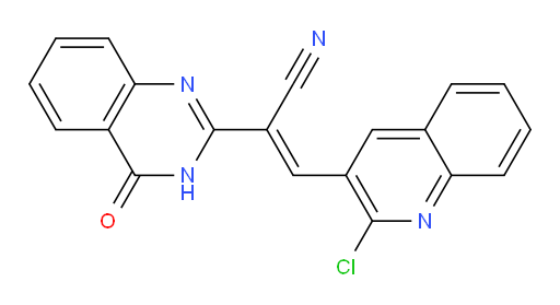 3-(2-chloroquinolin-3-yl)-2-(4-oxo-3,4-dihydroquinazolin-2-yl)prop-2-enenitrile