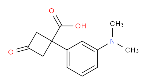1-[3-(dimethylamino)phenyl]-3-oxocyclobutane-1-carboxylic acid