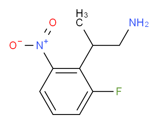 2-(2-fluoro-6-nitrophenyl)propan-1-amine