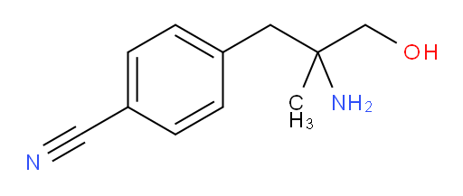 4-(2-amino-3-hydroxy-2-methylpropyl)benzonitrile