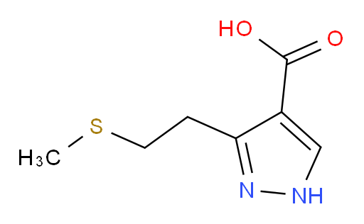 3-[2-(methylsulfanyl)ethyl]-1H-pyrazole-4-carboxylic acid