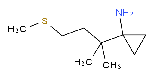 1-[2-methyl-4-(methylsulfanyl)butan-2-yl]cyclopropan-1-amine