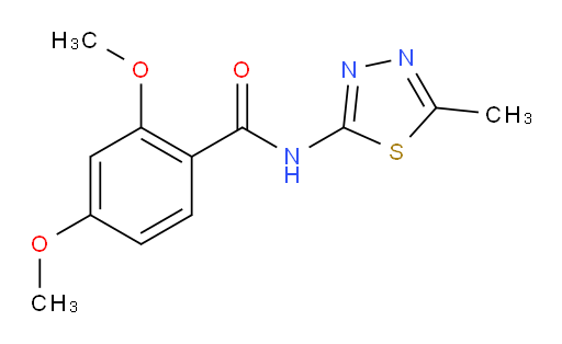 2,4-dimethoxy-N-(5-methyl-1,3,4-thiadiazol-2-yl)benzamide