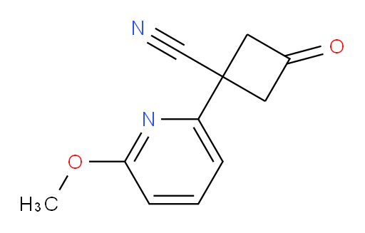 1-(6-methoxypyridin-2-yl)-3-oxocyclobutane-1-carbonitrile