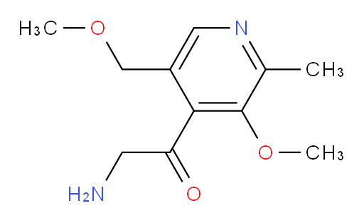 2-amino-1-[3-methoxy-5-(methoxymethyl)-2-methylpyridin-4-yl]ethan-1-one
