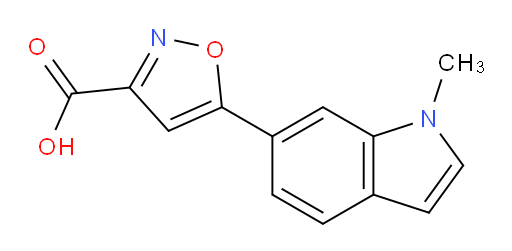 5-(1-methyl-1H-indol-6-yl)-1,2-oxazole-3-carboxylic acid