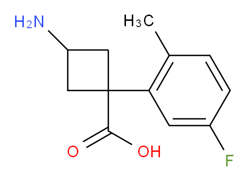 3-amino-1-(5-fluoro-2-methylphenyl)cyclobutane-1-carboxylic acid