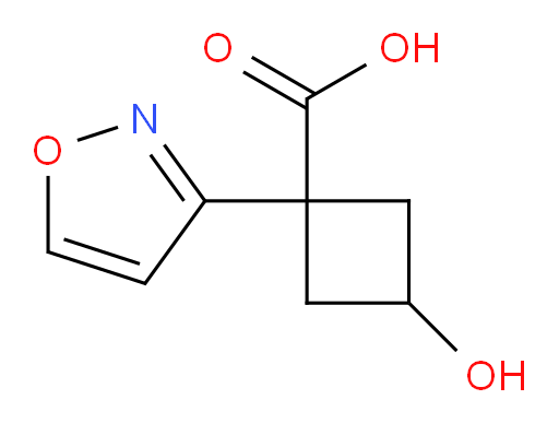 3-hydroxy-1-(1,2-oxazol-3-yl)cyclobutane-1-carboxylic acid
