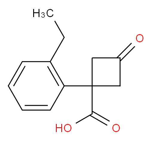 1-(2-ethylphenyl)-3-oxocyclobutane-1-carboxylic acid