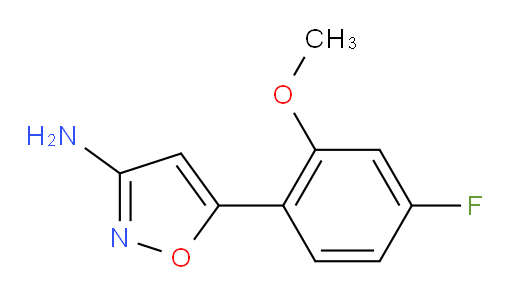 5-(4-fluoro-2-methoxyphenyl)-1,2-oxazol-3-amine