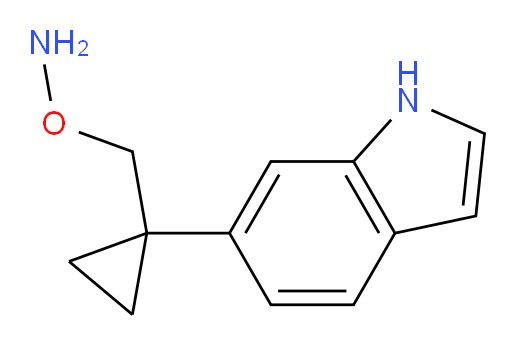 O-{[1-(1H-indol-6-yl)cyclopropyl]methyl}hydroxylamine