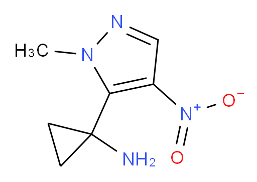 1-(1-methyl-4-nitro-1H-pyrazol-5-yl)cyclopropan-1-amine