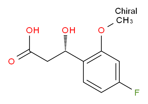 (3S)-3-(4-fluoro-2-methoxyphenyl)-3-hydroxypropanoic acid