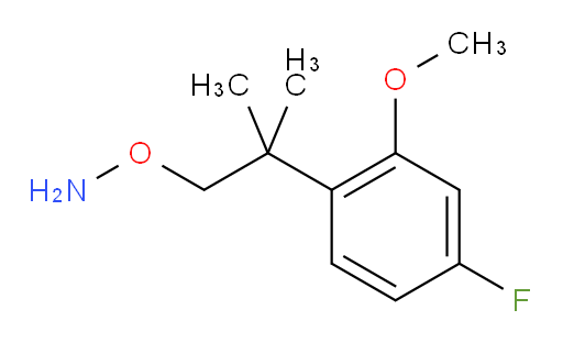 O-[2-(4-fluoro-2-methoxyphenyl)-2-methylpropyl]hydroxylamine