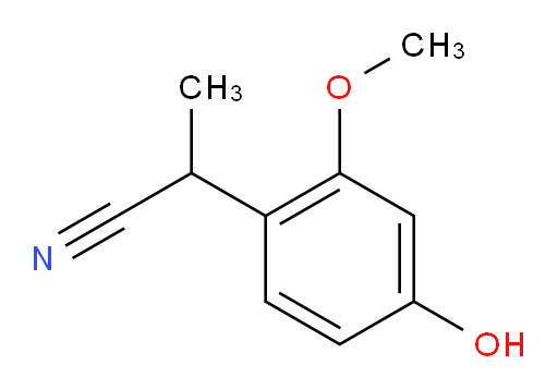 2-(4-hydroxy-2-methoxyphenyl)propanenitrile