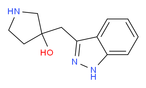 3-[(1H-indazol-3-yl)methyl]pyrrolidin-3-ol