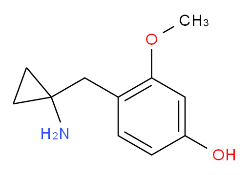 4-[(1-aminocyclopropyl)methyl]-3-methoxyphenol
