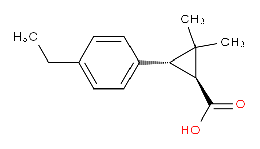 rac-(1R,3R)-3-(4-ethylphenyl)-2,2-dimethylcyclopropane-1-carboxylic acid