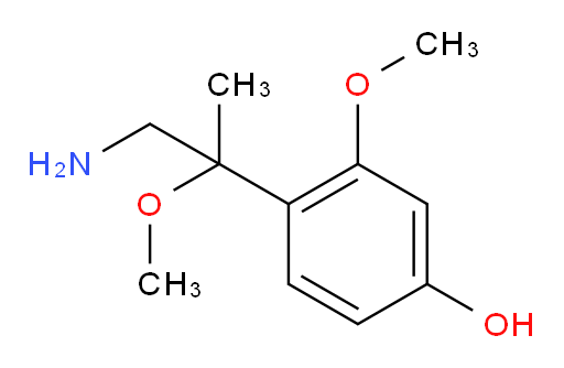 4-(1-amino-2-methoxypropan-2-yl)-3-methoxyphenol