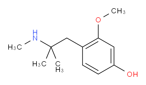 3-methoxy-4-[2-methyl-2-(methylamino)propyl]phenol