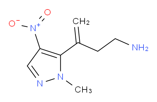 3-(1-methyl-4-nitro-1H-pyrazol-5-yl)but-3-en-1-amine